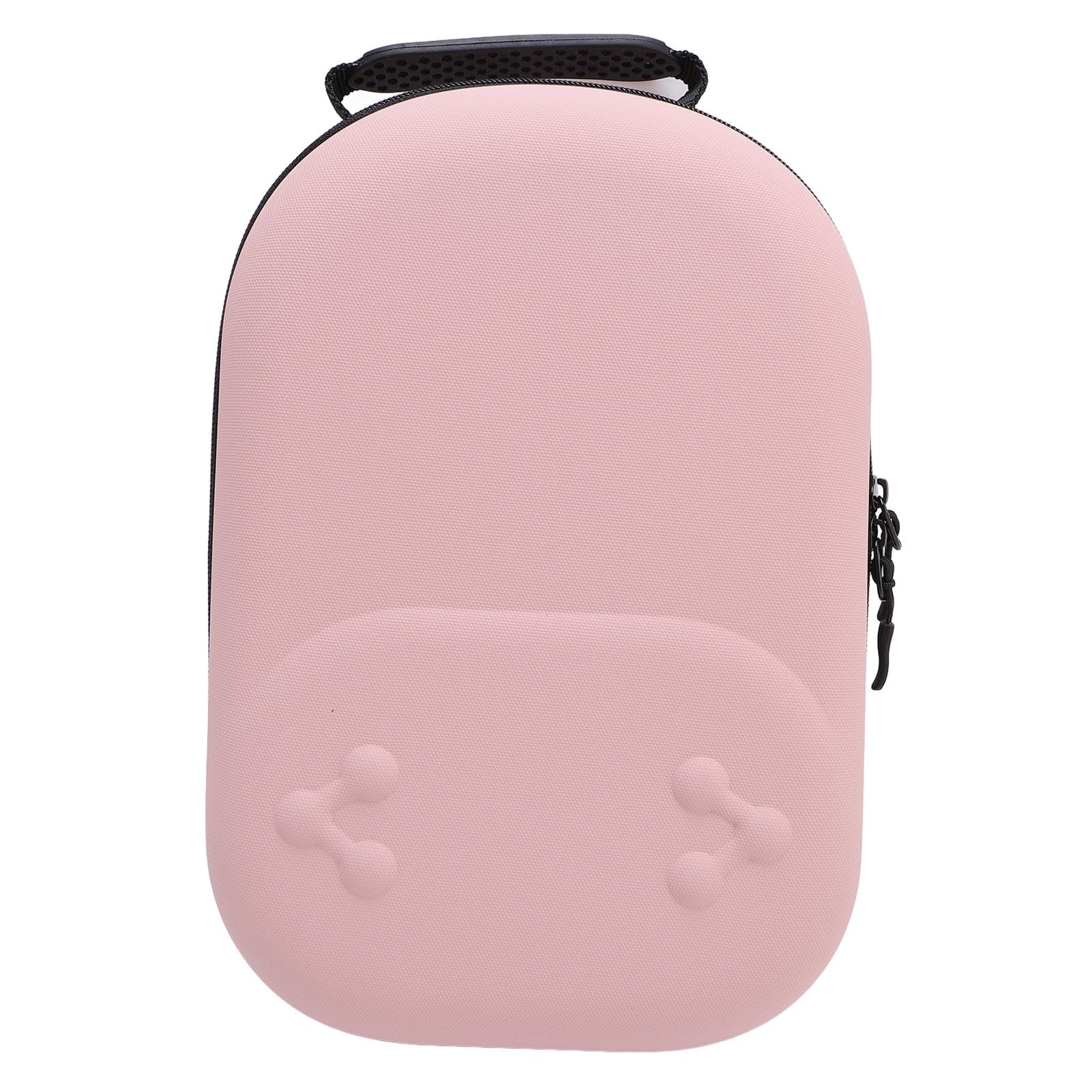 lyrlody Custodia Rigida da Viaggio, Custodia da Viaggio Organizer per Elettronica EVA PU, 13 X 9,4 X 5,3 Pollici, Antiurto per Controller Visori VR Cavi Caricabatterie per Viaggi Lavoro Casa (PINK)