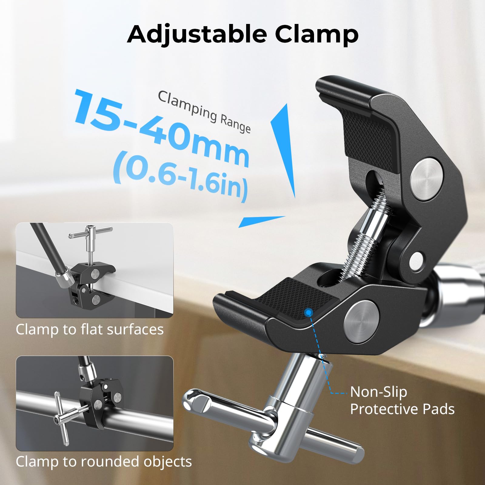 SMALLRIG Bras Magique de 11 Pouces avec Pince en Forme de Crabe, Bras avec vis 1/4"-20 et Broches rétractables, pour caméras d'action, moniteurs, Lampes vidéo et Microphones - 5311