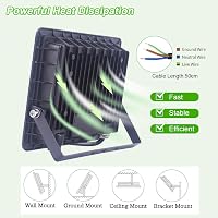 Fosingut 100W LED Reflektor Mozgásérzékelővel - 10000 Lumen Kültéri Lámpa, 6500K, IP66 Vízálló Falvilágítás Garázshoz, Pincéhez, Kerthez 4