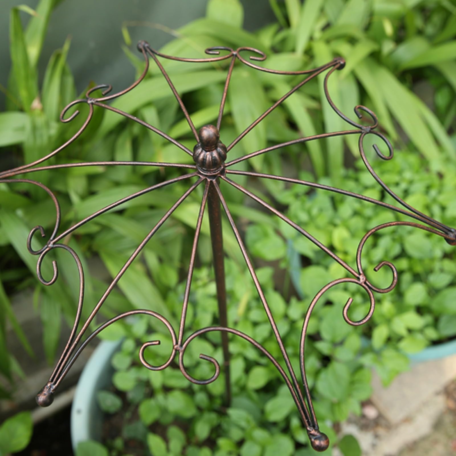 Metalowa Kratka Ogrodowa Do Roślin Pnących, Solidna Rama Podtrzymująca Wisterię Z Wiekowym Wykonaniem, Idealna Do Podtrzymywania Róż I Pomidorów,Copper-50 x 123cm