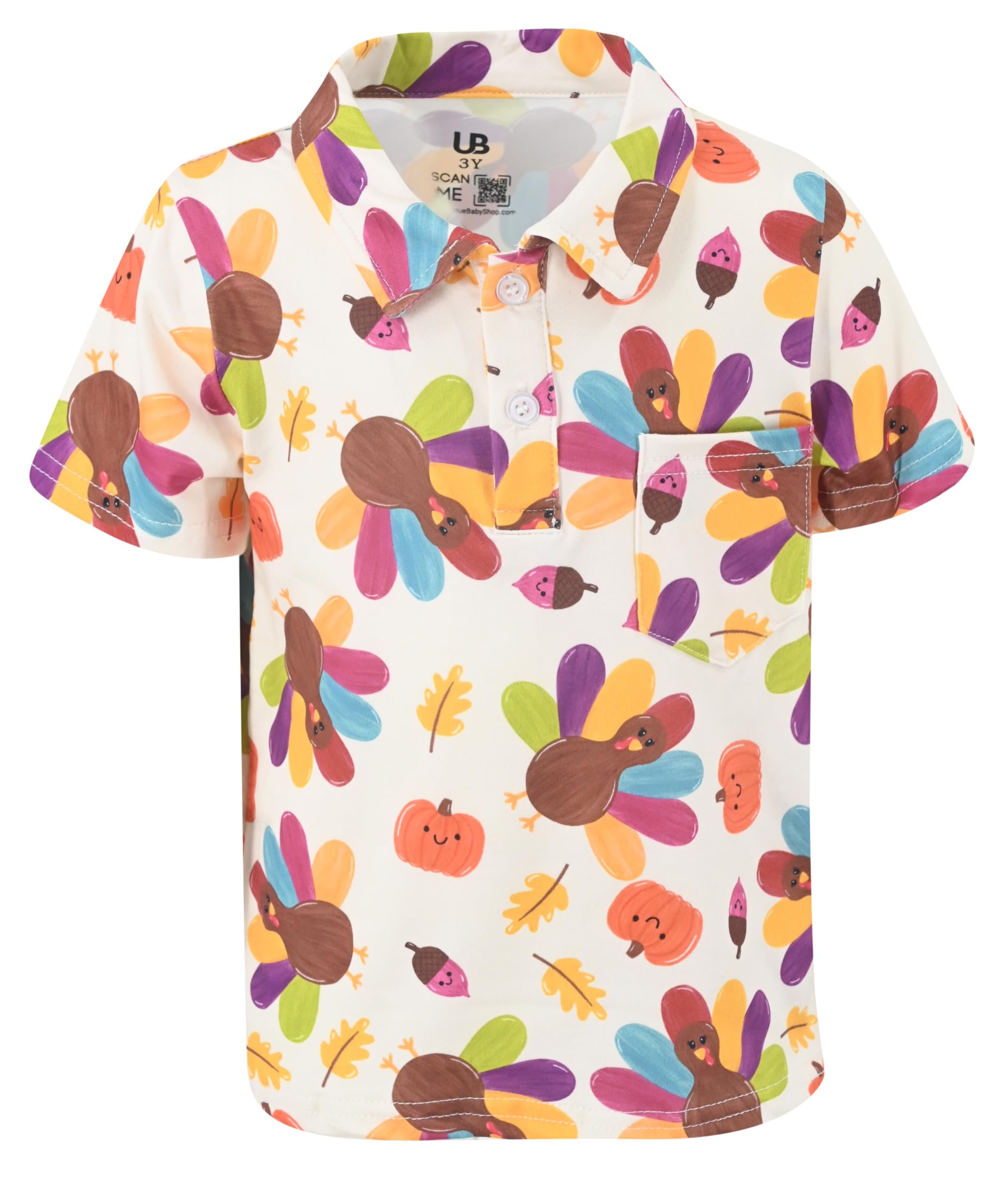 Unique Baby Short Sleeve Collared Boys Polo Shirt, Toddler Kids Polo Shirts
