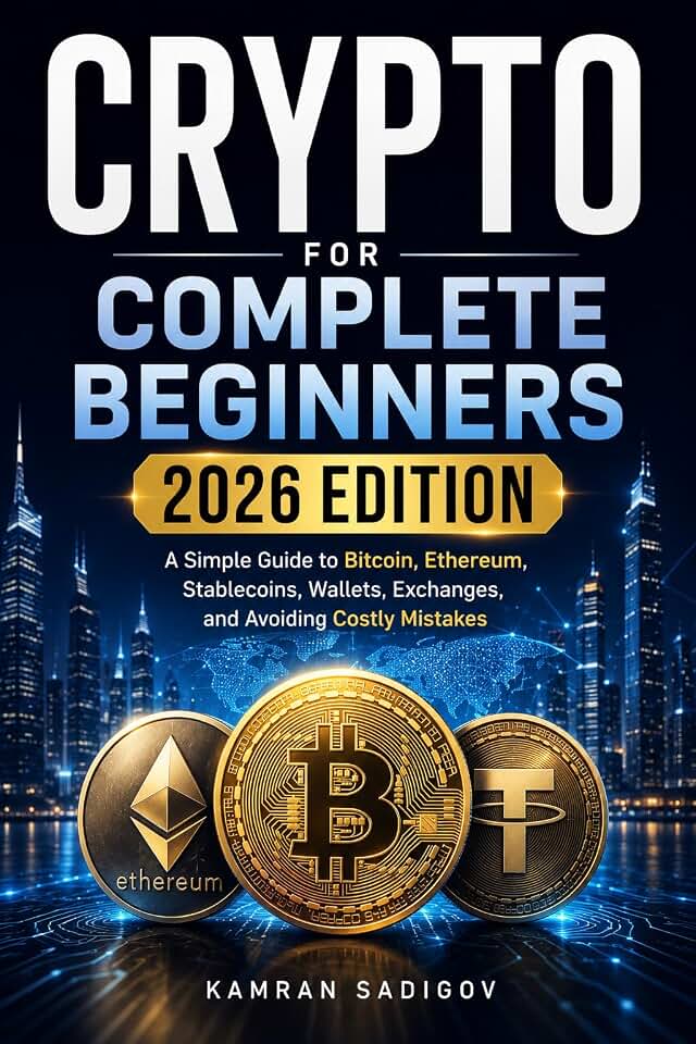 Crypto for Complete Beginners - 2026 Edition: A Simple Guide to Bitcoin, Ethereum, Stablecoins, Wallets, Exchanges, and Avoiding Costly Mistakes
