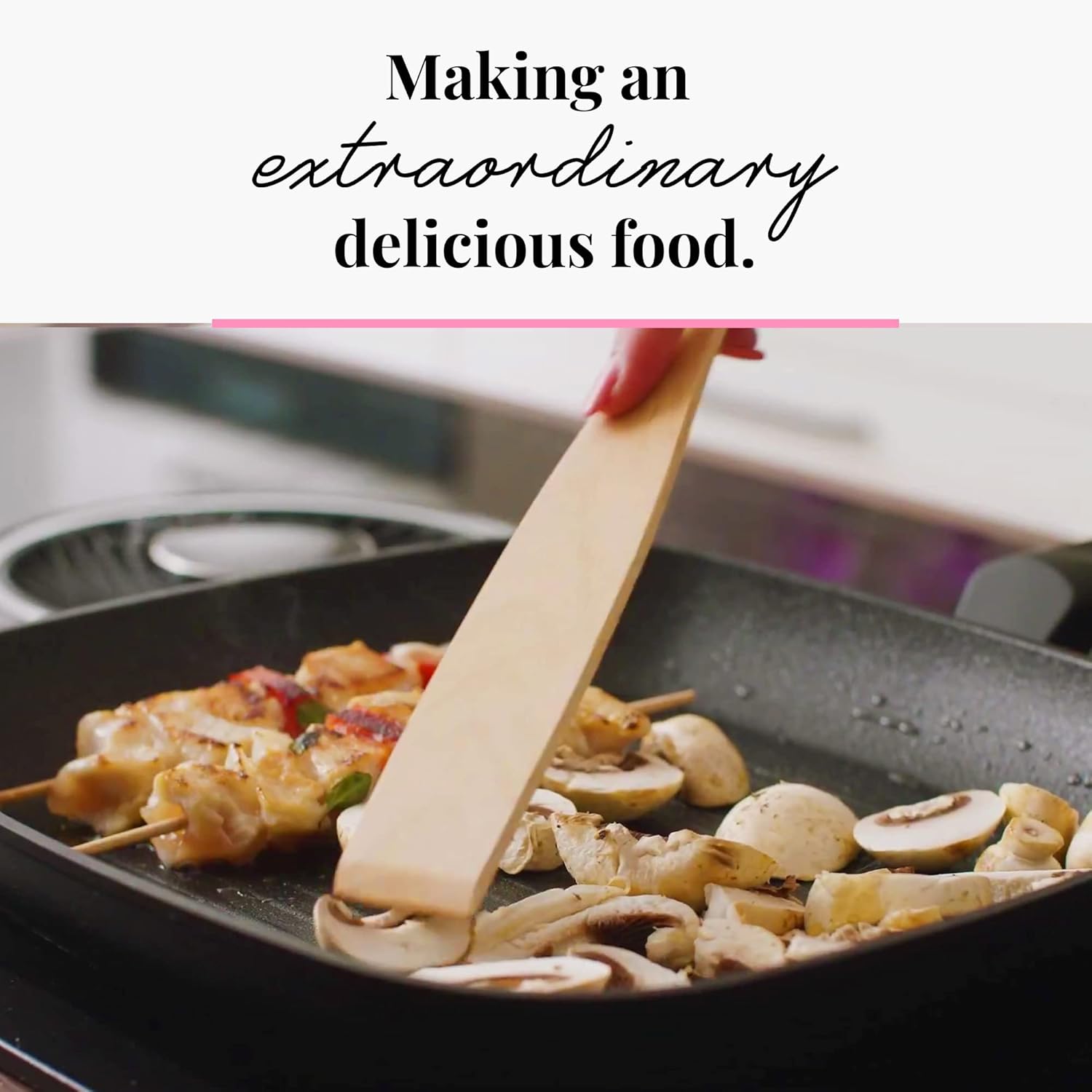 Tuuli Kitchen - 15-Piece Cooking Utensils Set, Specially Designed Solid Beechwood Wooden Spoons, Wood Spatula, Tenderiser and Honey Dipper, Durable Wooden Utensils for Everyday