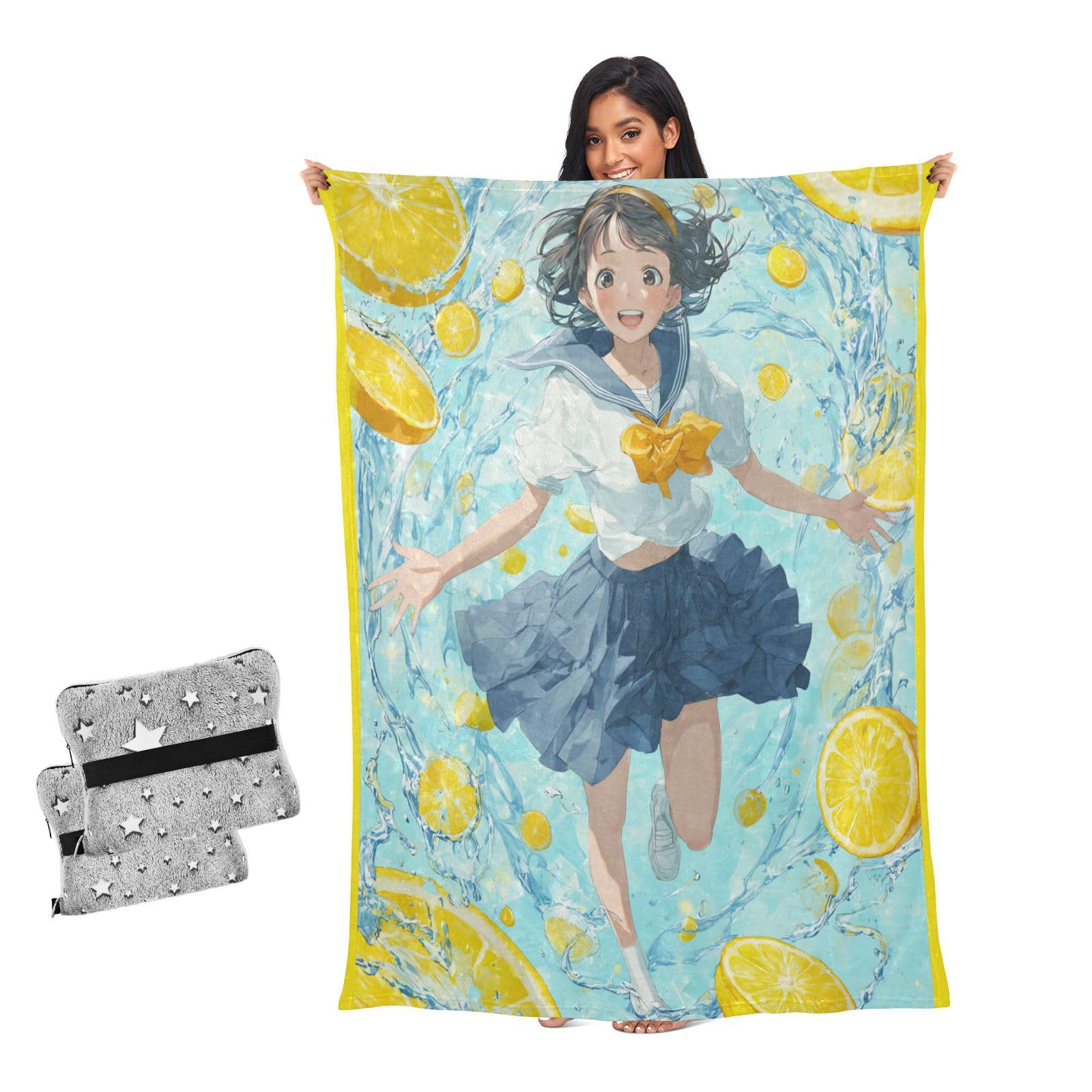Manta de sofá para noches de verano ideal para ver anime en el salón