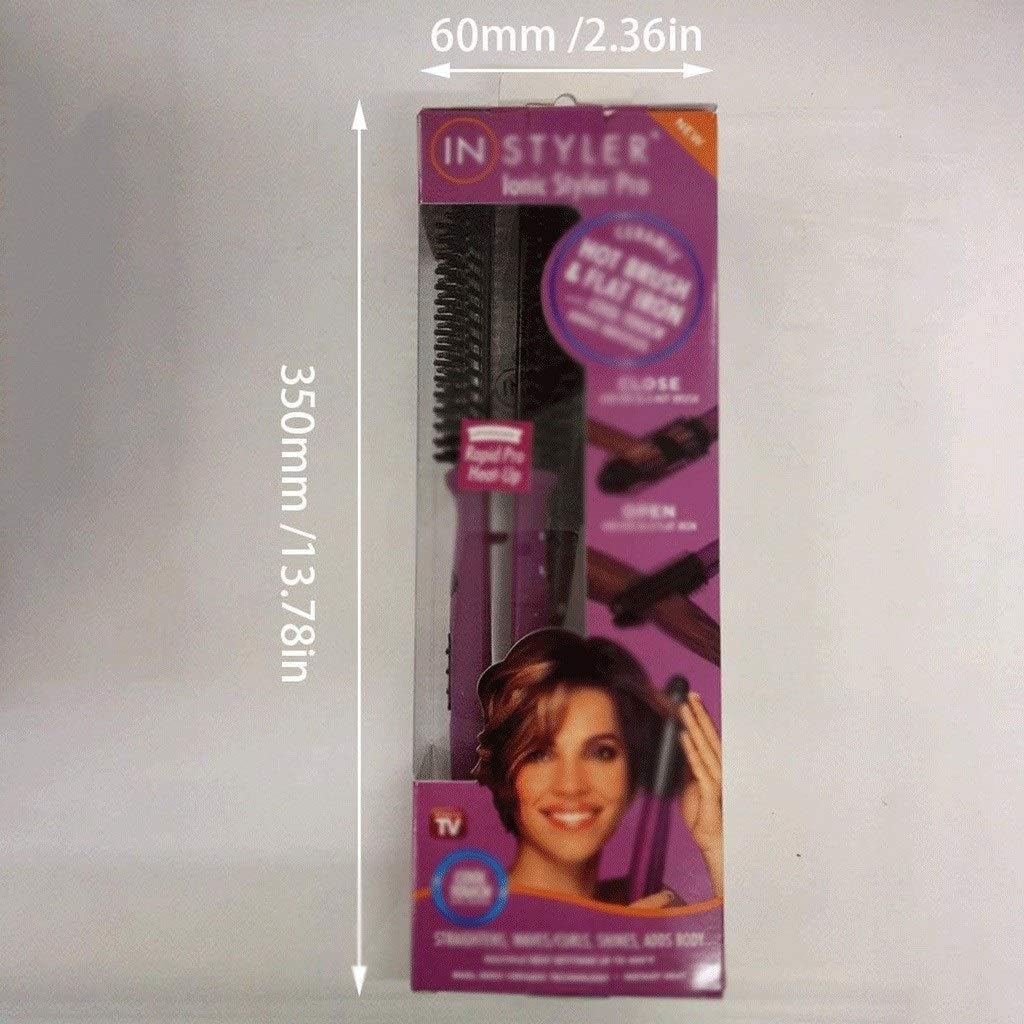 Professional Hot Brush Hair Curler Straightener Smart Voltage Ceramic Curling Wand Iron