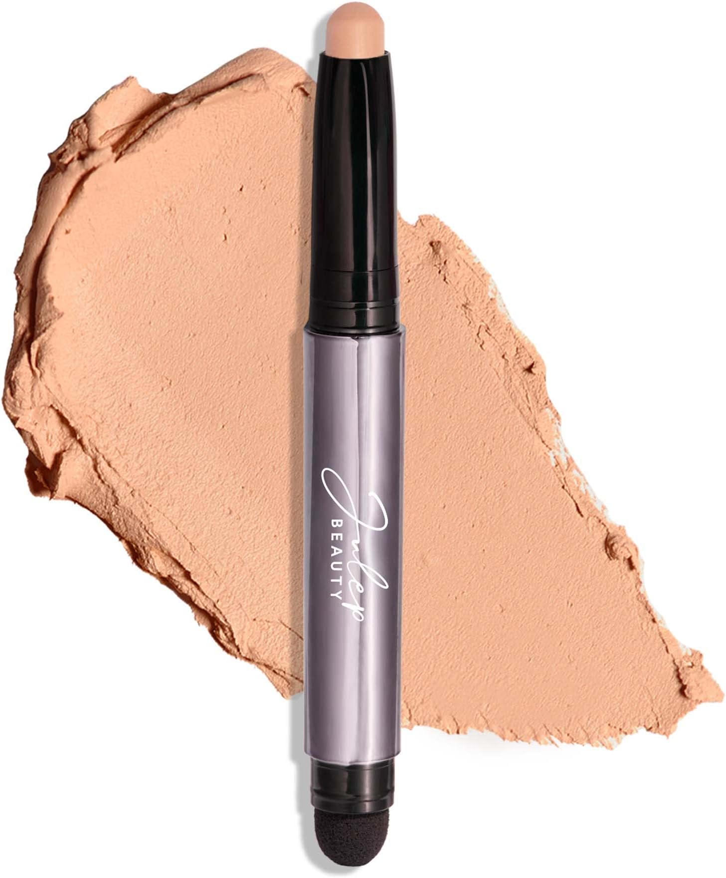 Eyeshadow 101 Cream-to-Powder Waterproof Shadow Stick – Desert Matte – Long-Lasting, Crease-Proof, Light Beige Matte Cream Eyeshadow with Built-in Smudger