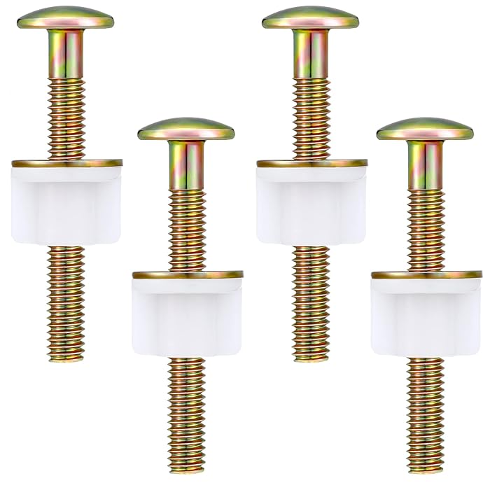 Buy 4 Pieces Toilet Seat Screws Replacement Nut Universal Heavy Duty