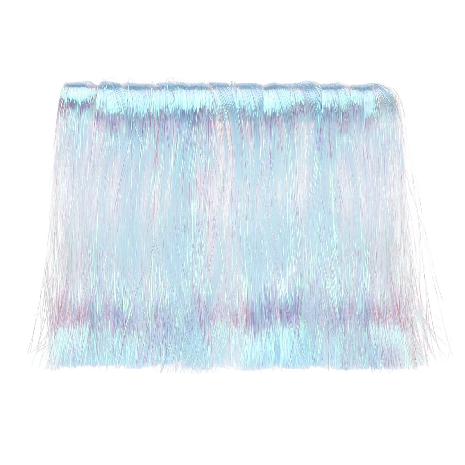 YELARXI Fly Tying Materials, Crystal Flash Line Fly Tying Material Holographic Flash Sparkle Dry Streamer Tube String 20 Pcs & 12" & Light Blue for (Fishing Jig/Streamer Lure Making) โ image 1