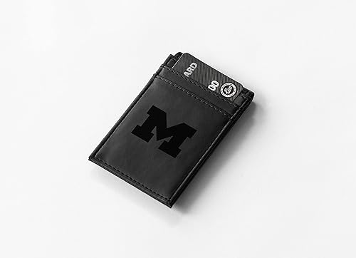 Miniatura 229 de Rico Industries NCAA - Cartera de bolsillo frontal grabada con láser - Compacta/cómoda/delgada Marrón