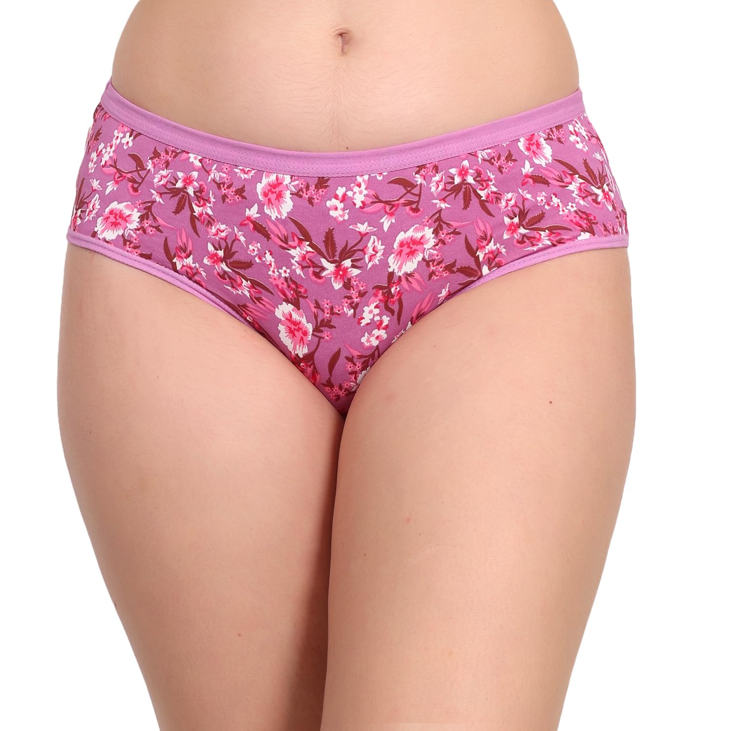 Women's Cotton Bikini Panty – Floral Print, Soft Breathable Mid-Rise Underwear-image-43