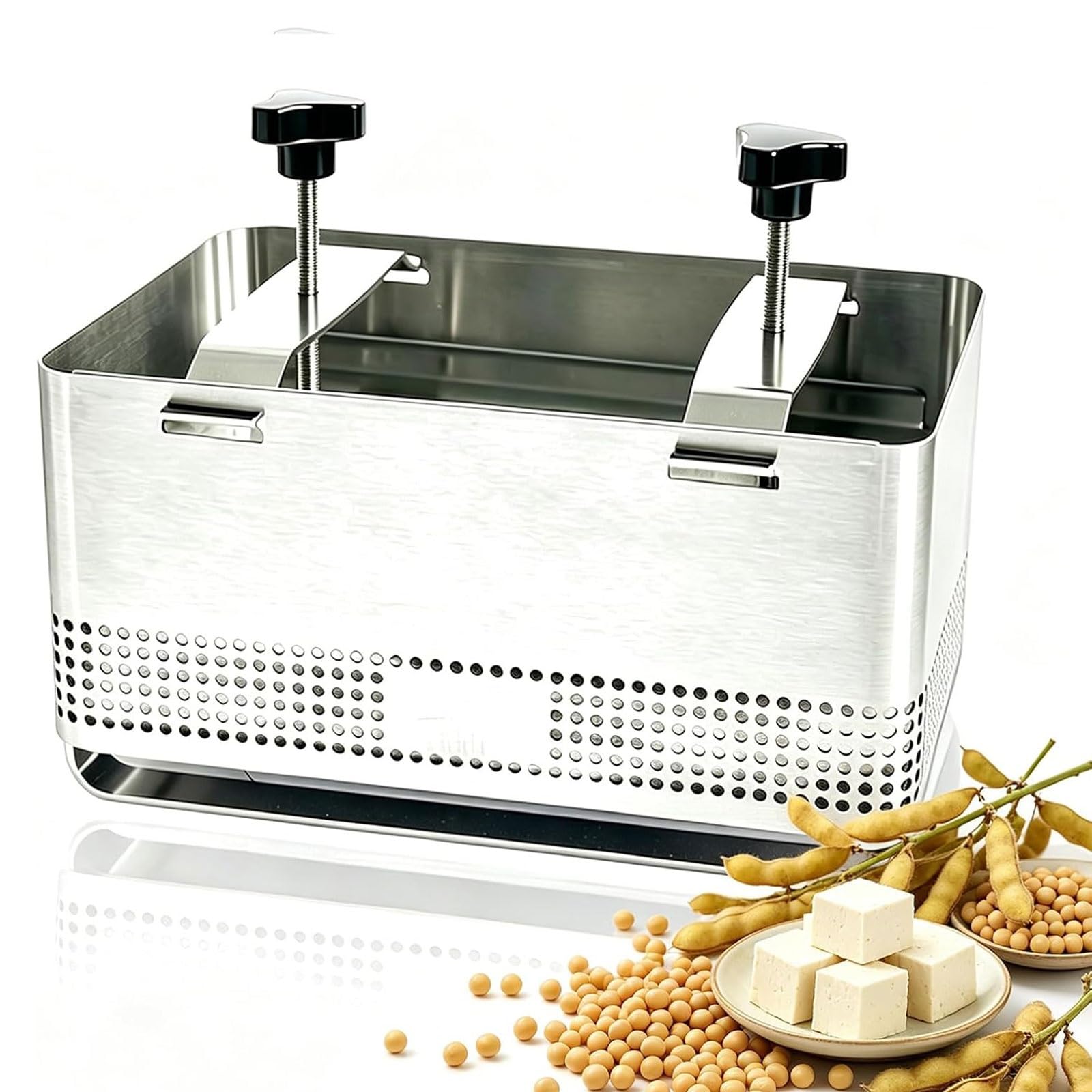 YXZQLOZ Tofu Press Mold for Making Paneer, 304 Stainless Steel with Detachable Design, for Easy Cleaning in Kitchens and Food Workshops (L)