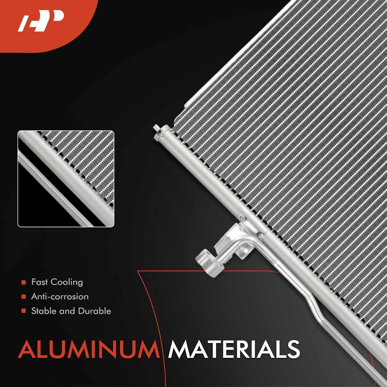 A-Premium Air Conditioning A/C Condenser Compatible with Ford Explorer 1996-2001 & Mercury Mountaineer 1997-2001, 5.0L