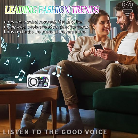 Portable Speaker Audio with LED Light