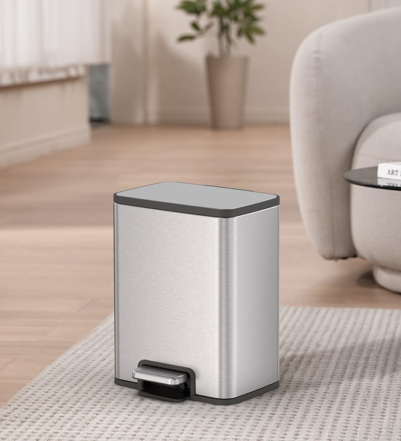 Obsessions EKO Trash Can - Stainless Steel Pedal Bin -2
