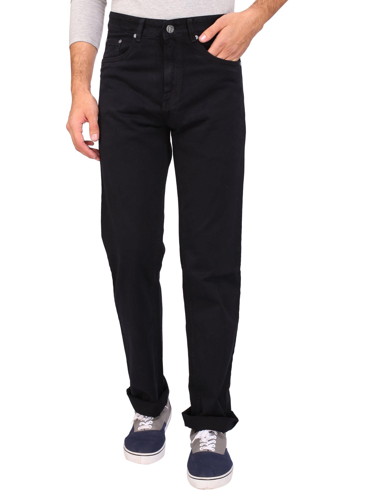 flags Men's Jeans Silky Denim Jet Black Colour-picture-16
