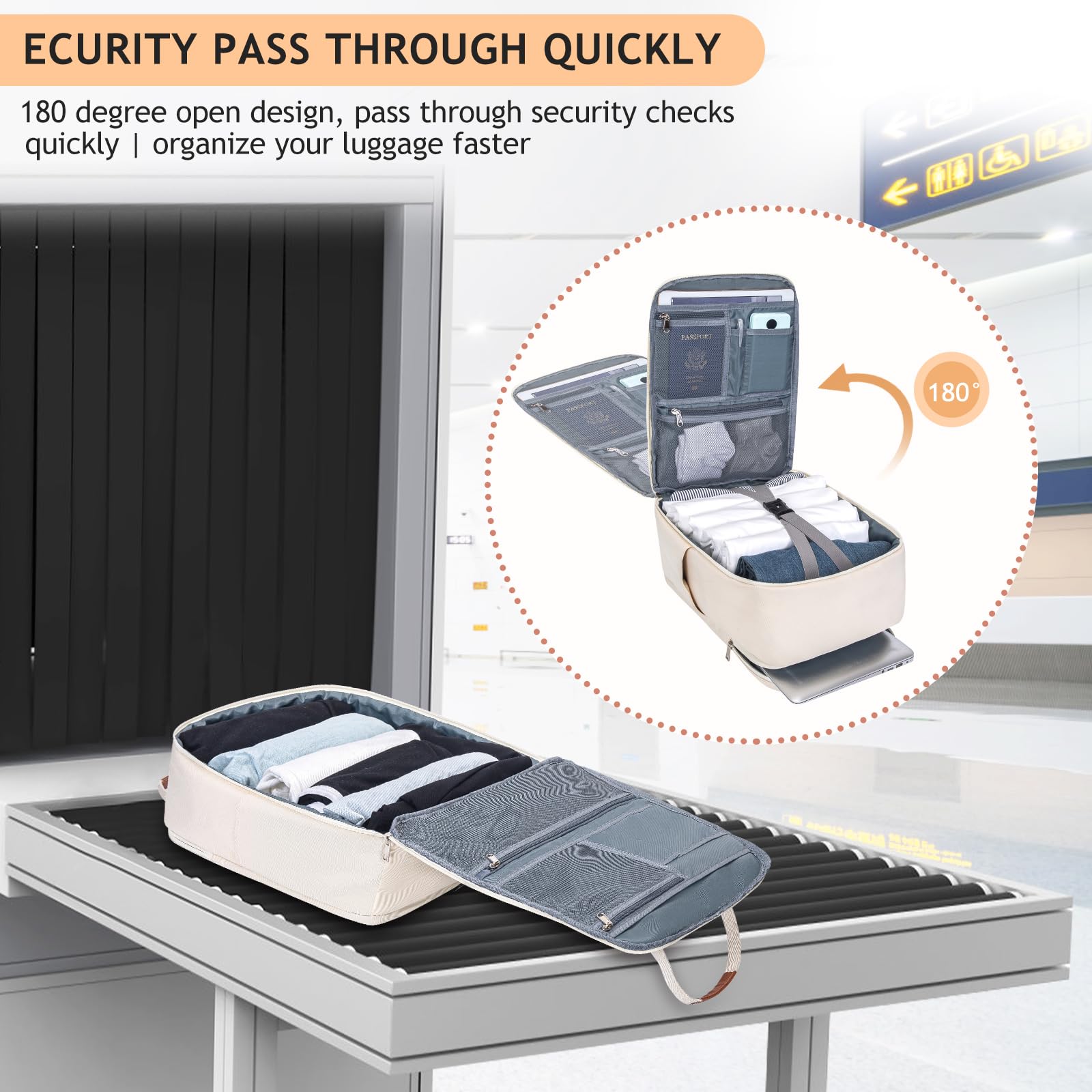 Hayayu Zaino Per Ryanair 40x20x25 Zaino Da Viaggio Aereo Bagaglio a Mano 40x20x25 Per Ryanair Donna Uomo Borse Da Cabina 20L Zaino per Laptop 14 Pollici Con Tasca Antifurto Fibbia Toracica