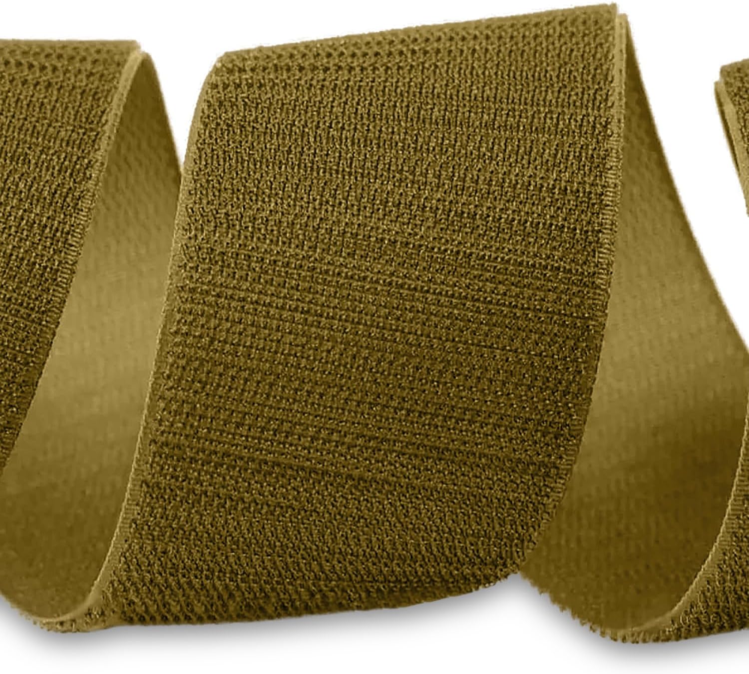 Coyote Tan Hook and Loop Tape 1,5 Inch Wide Sew On Non-Adhesive Nylon Strip 1 Yard Lendth Interlocking Roll Heavy Duty Fastener Tape Ideal for Uniform Bags Shoes Clothes Home Office School Craft DIY