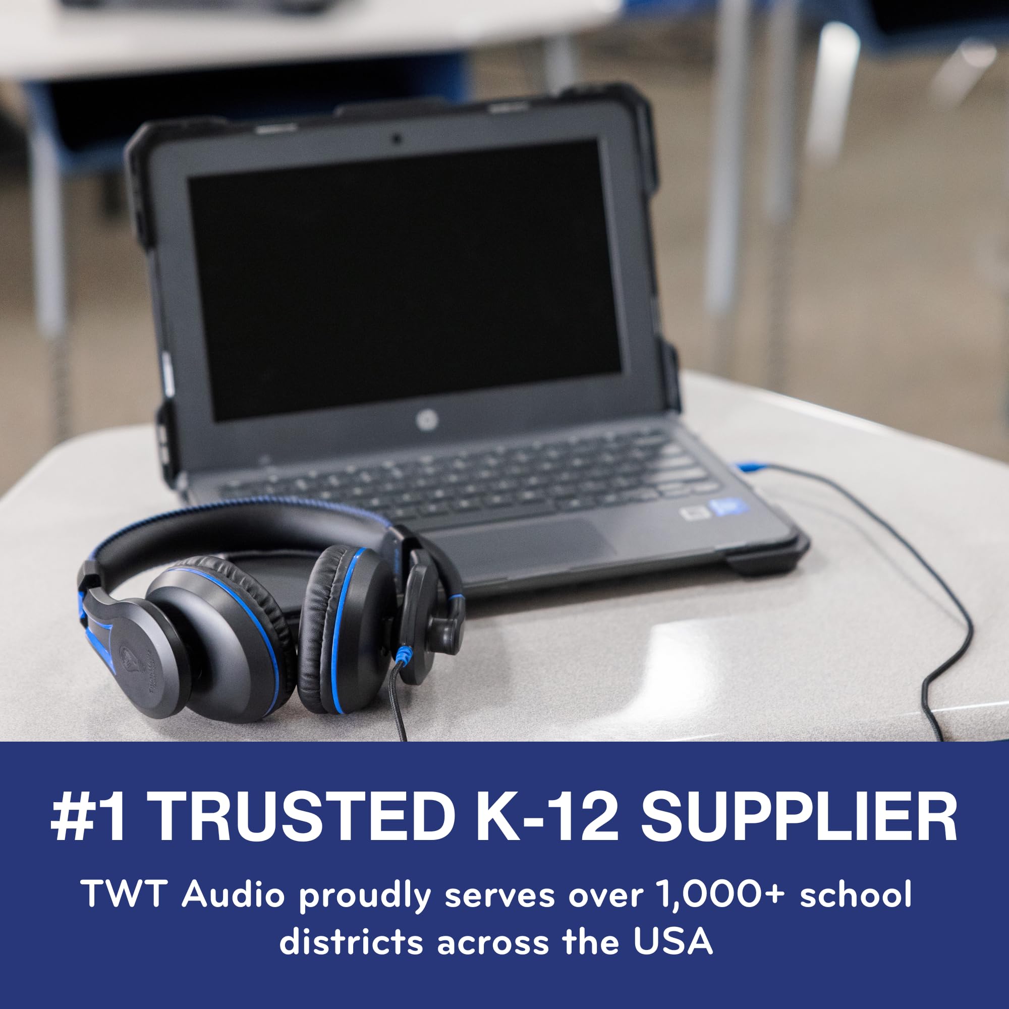 Ultra Durable Pro, TW210 (2. Generation) | Premium Over-Ear-Headset mit geräuschreduzierendem Mikrofon (3,5-mm-Klinke)