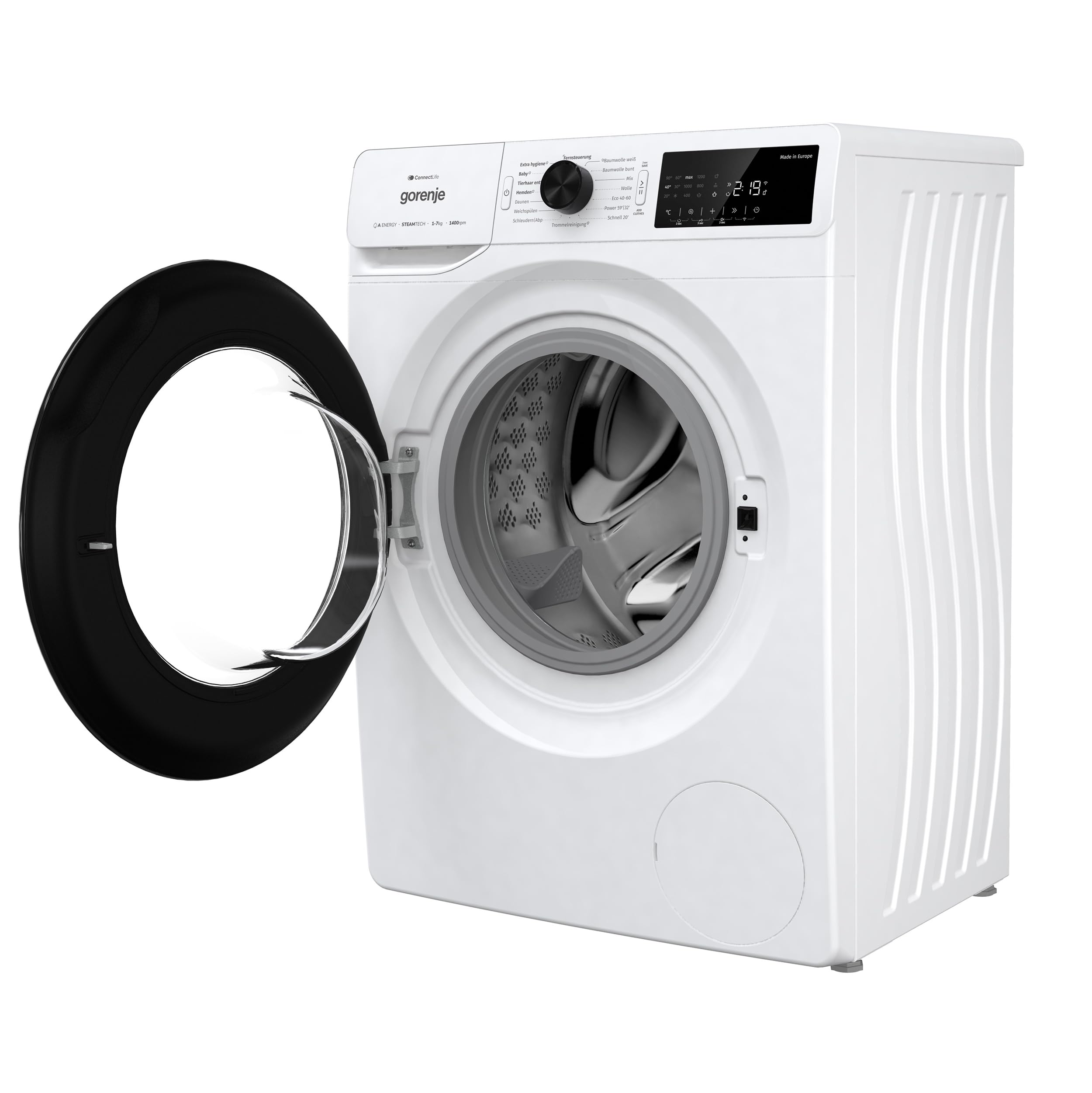 Gorenje WPAM74SA1T Waschmaschine 7Kg 1400 U/min Dampffunktion ConnectLife AquaStop Wave Active
