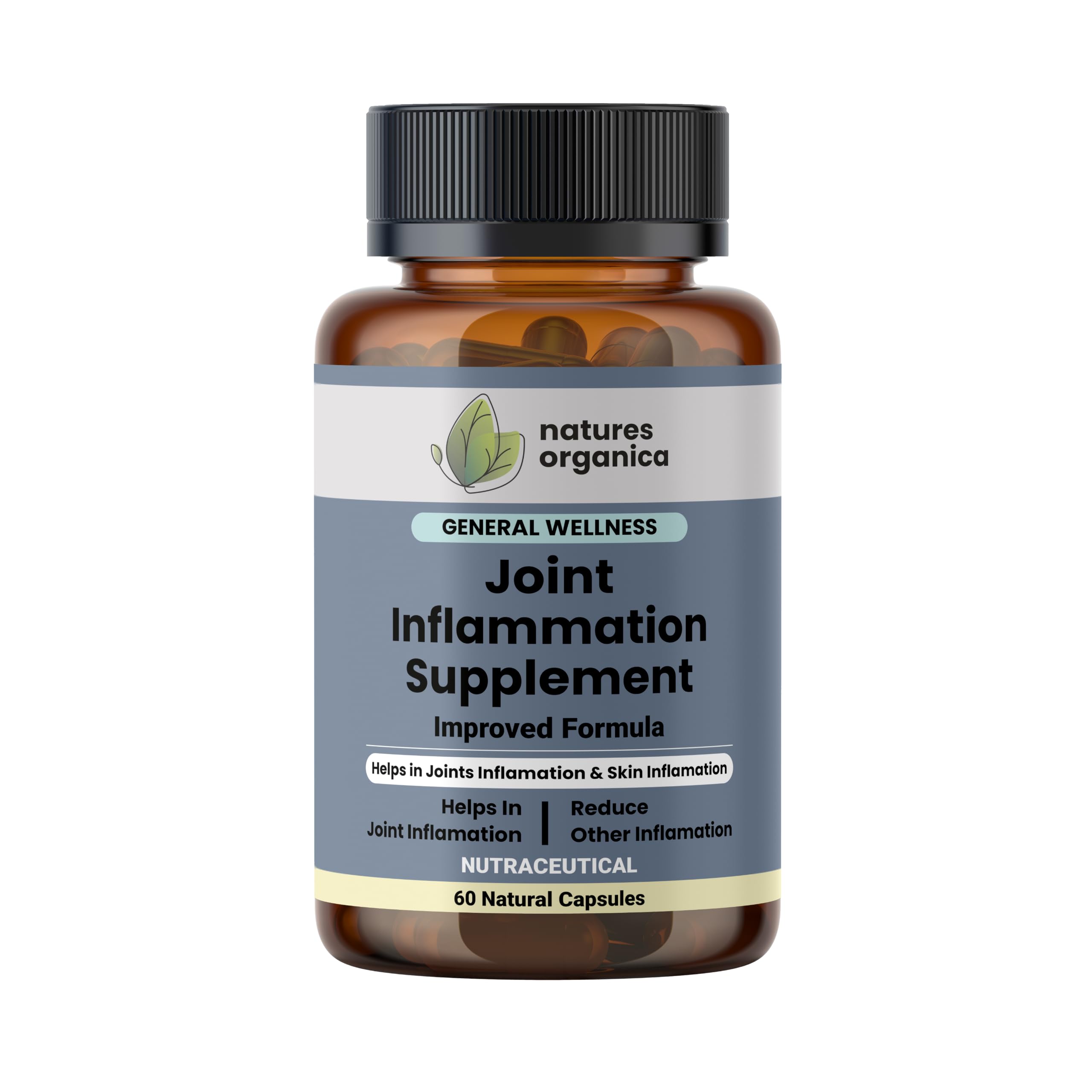 Joint Inflammatory Supplement With Boswellin, Curcumin C3 Complex, Ginger Extract, Alpinia Galanga – Plant-Based Formula for Joint ache & Inflammation – Support Mobility – Flexibility – 60 Veg Capsules-image-6