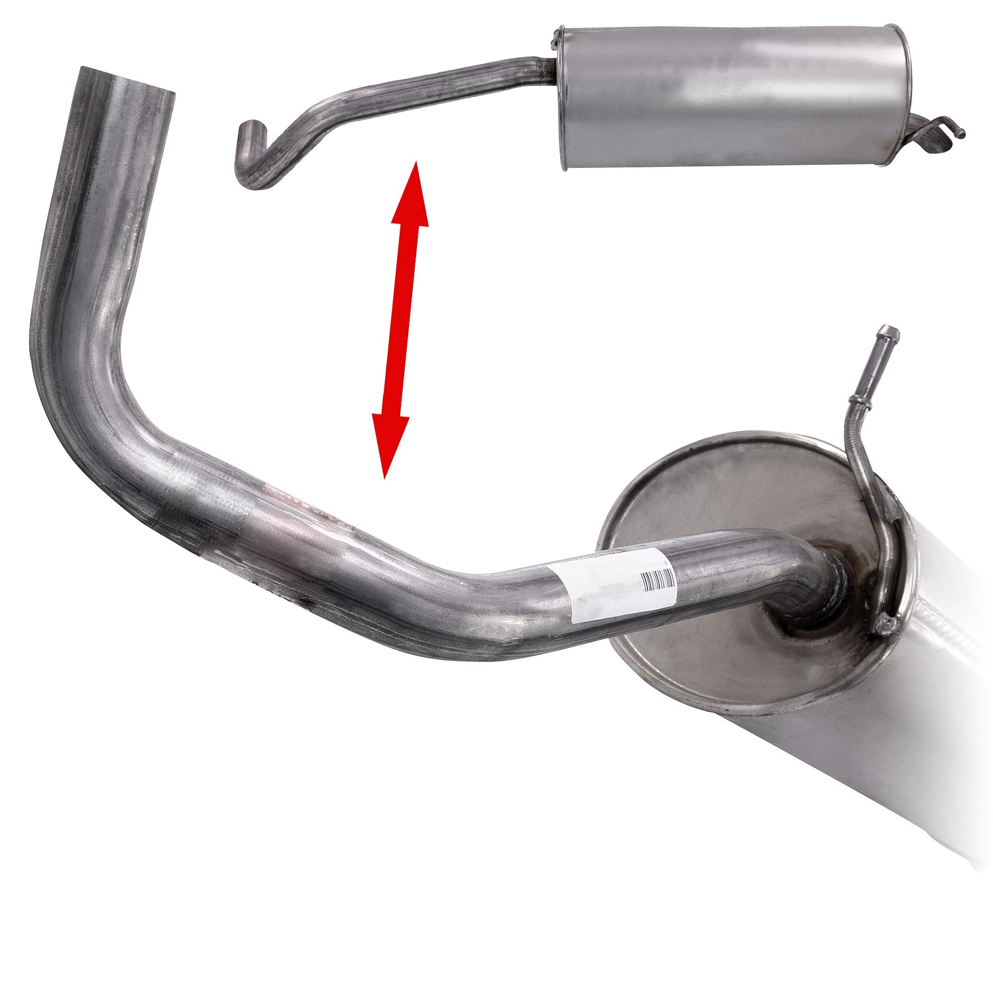 ATEC Germany Auspuff Schalldämpfer Set 1x Endschalldämpfer, mit Montagematerial Kompatibel mit SEAT IBIZA III (6L1), SKODA FABIA 1 (6Y2), FABIA 1 Stufenheck (6Y3), FABIA 2 (542), VW POLO (9N_, 9A_)