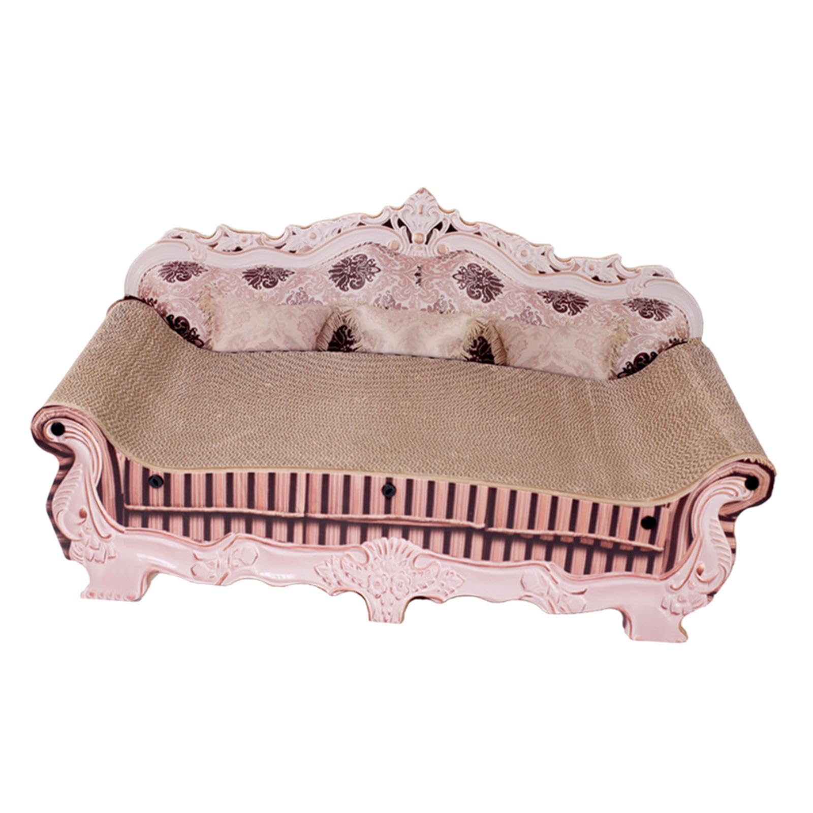 MagiDeal Tapis à Gratter pour Chat, Grattoir pour Canapé, 50x24x24cm, Planche à Gratter Robuste pour Chat