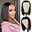 10 Inch Bob Wig Human Hair 13x4 HD Lace Front Wigs Human Hair Pre Plucked Short Bob Wig Lace Frontal Wigs for Black Women 180% Density Glueless Straight Human Hair Wig Natural Color