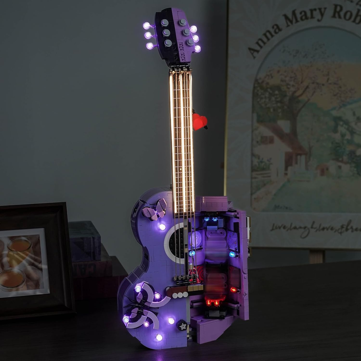 Upgraded Led Light Kit Compatible with LEGO Olivia Rodrigo's Dual Guitar Building Set, Music Version Compatible with LEGO 43031 (Model Not Included)