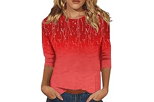 Stylish Women's 3/4 Sleeve Tops: Simplicity meets Comfort