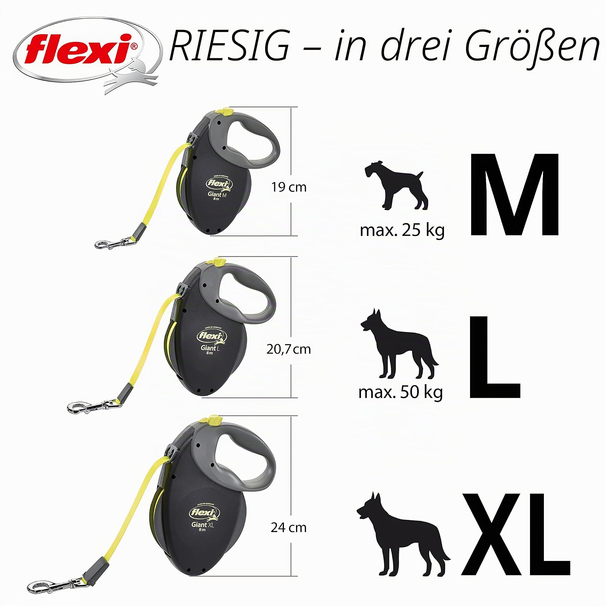 flexi Rollleine New Comfort - rot- L - 8 m, 4000498043806, rot, small & flexi Giant L Gurt 8 m für Hunde bis 50 kg