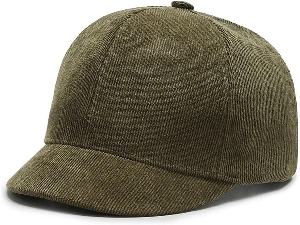 Short Brim Solid Color Outdoor Shade Men Baseball Cap Spring Autumn Adjustable Version Dad Hat Peaked