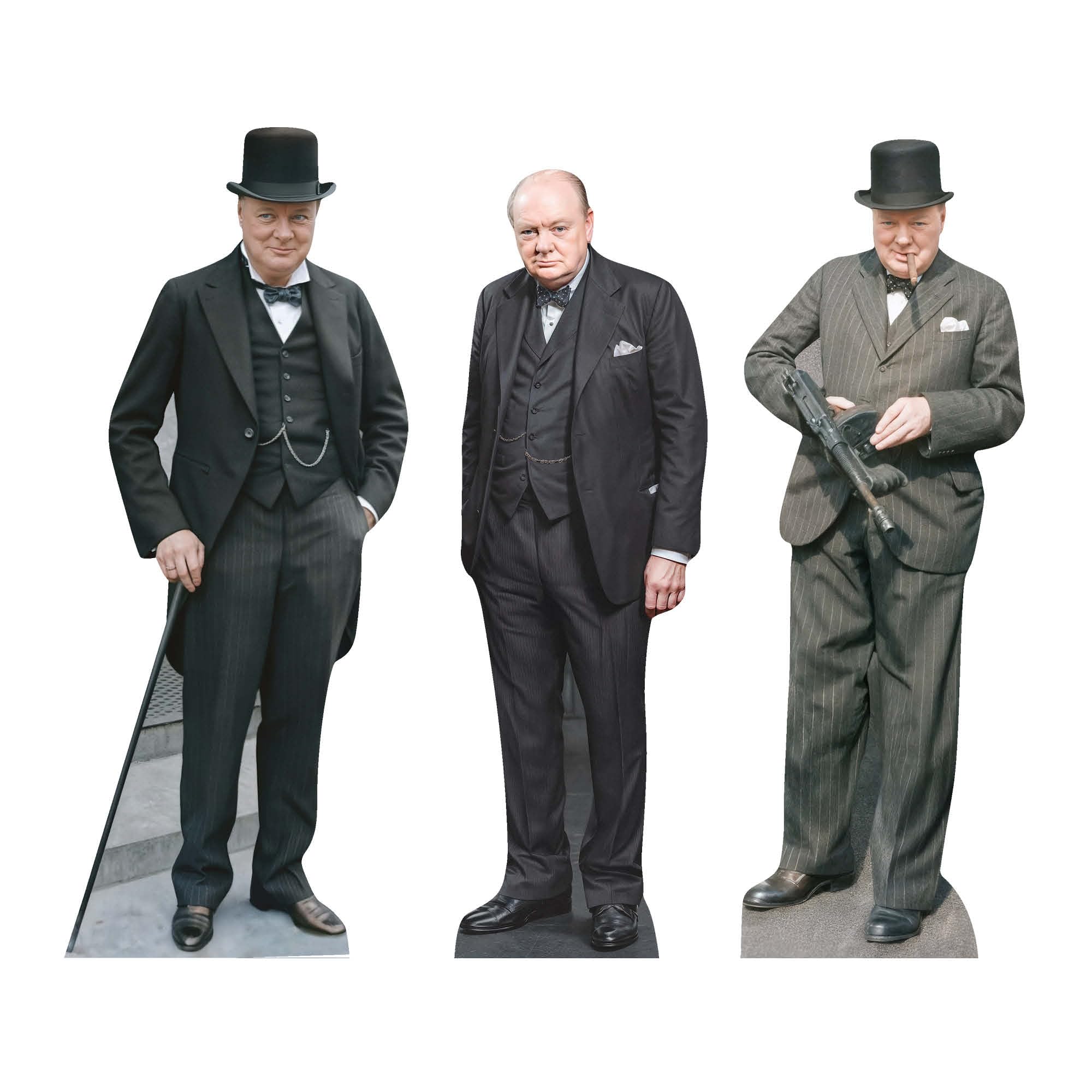 Star Cutouts SC4850 Winston Churchill Shelf Top Pack Cardboard Cut Out Height 31cm - Ideal for Fans, Parties & Celebrations