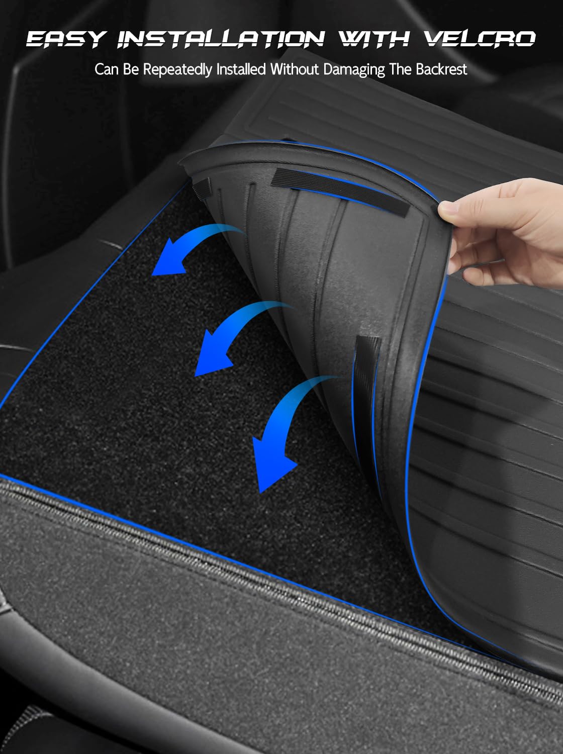 ASZSK [2 Pezzi] Coprisedile per Tesla Model 3 2024 2025, Protezione Sedili Posteriori Tesla Model 3 Highland, Accessori Protezione Sedile Posteriore in TPE