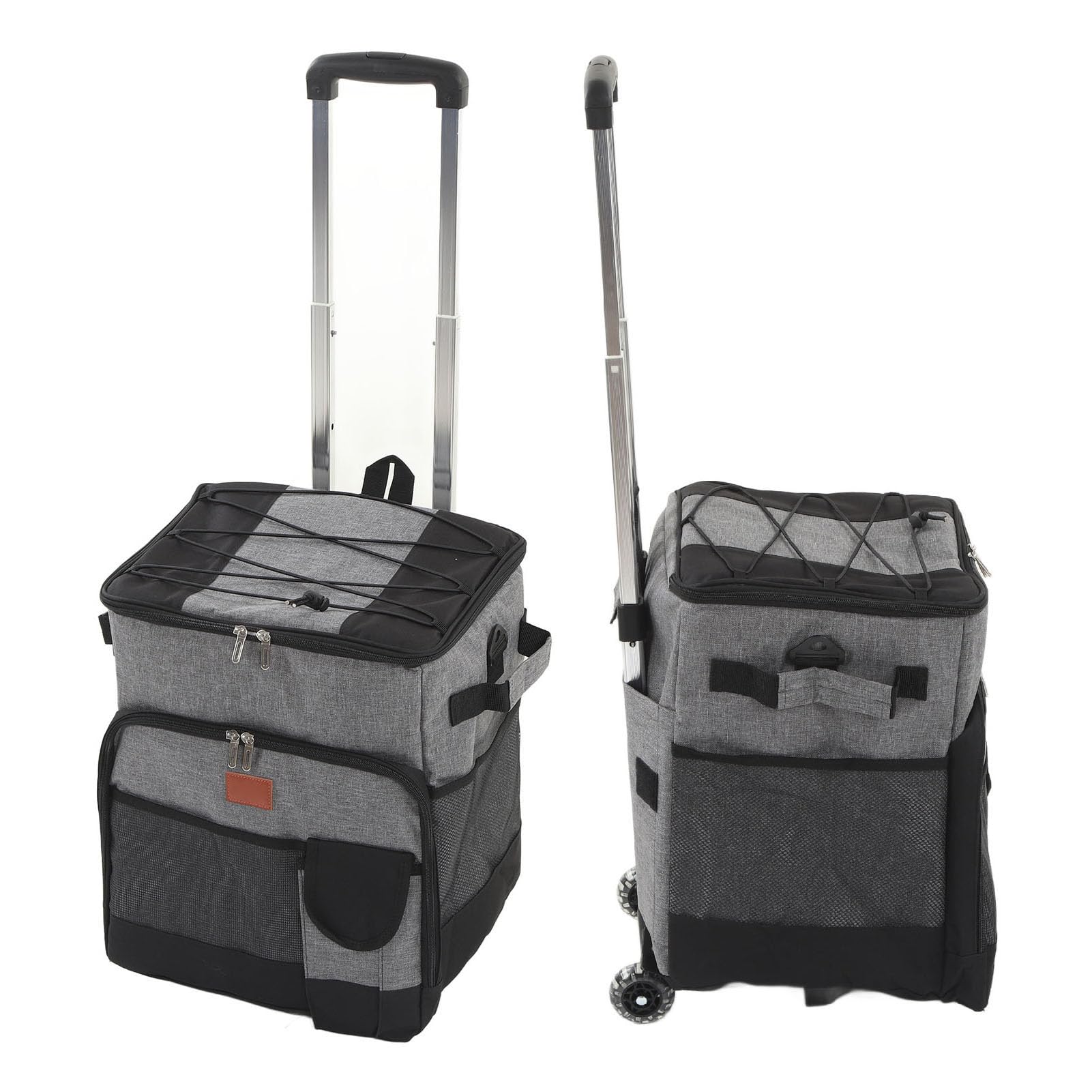 Focket Glacière Souple, capacité de 35 L, Glacière Pliable à roulettes avec Double Poignée pour la Plage, Le Camping, Les Voyages en Plein Air, Le Vin, Le Pique-Nique, la Pêche, Le Bateau