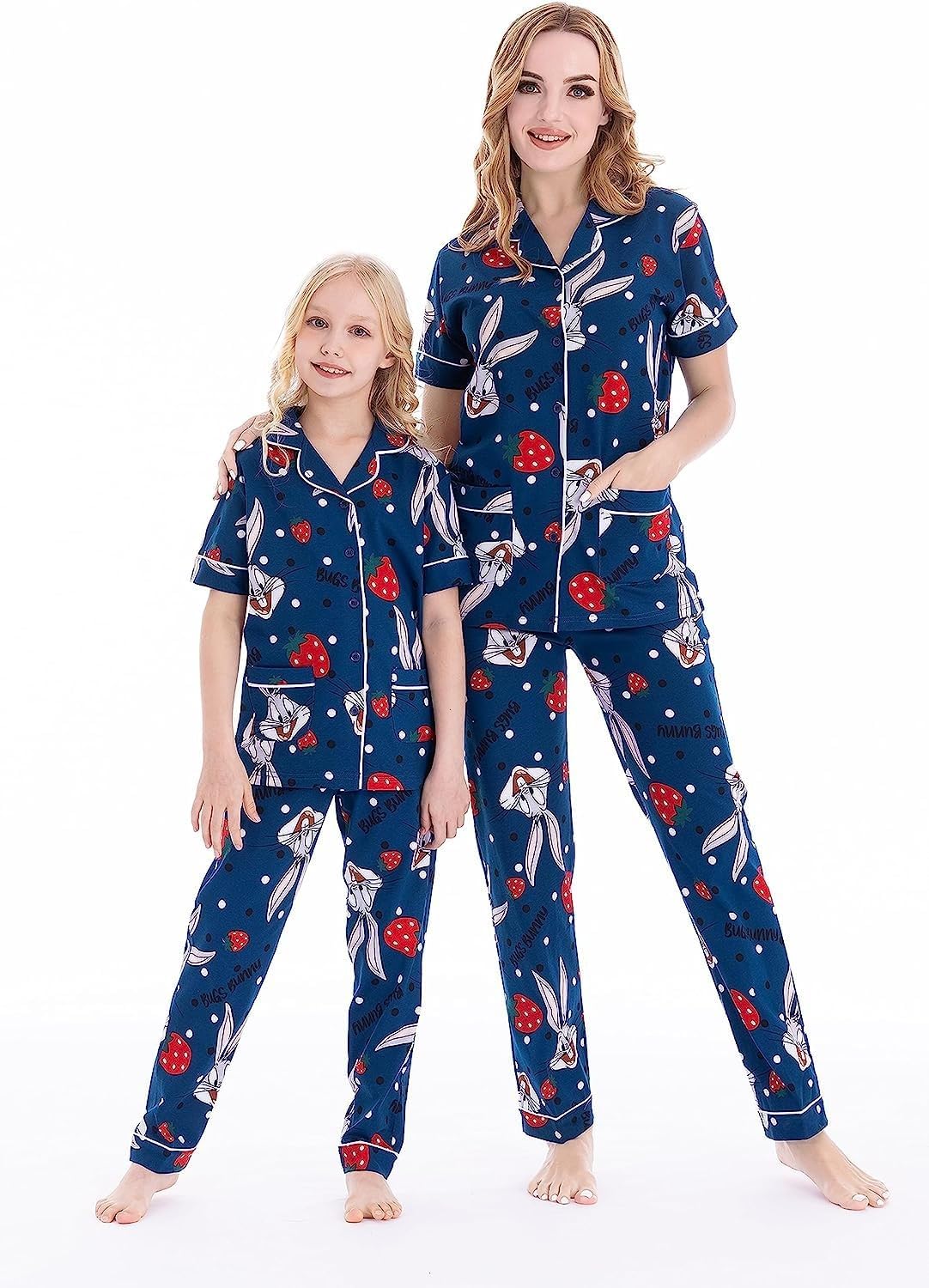 Warner BrothersWarner Brothers 2S30739-12Y Girl's Pajamas, 12 Year Size, Navy