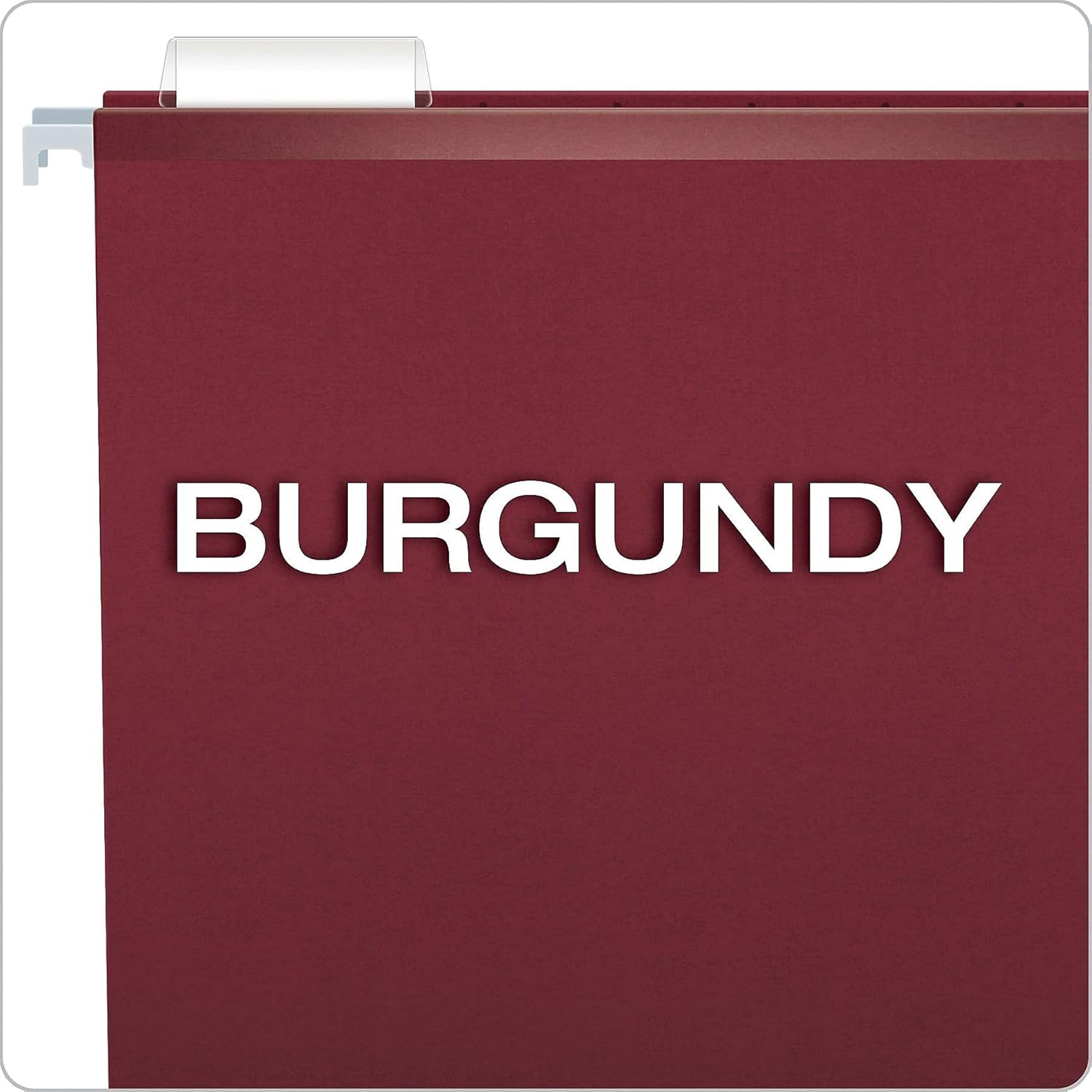 Pendaflex Reinforced Hanging Folders, Letter Size, Burgundy, 1/5 Cut, 25/BX (4152 1/5 BUR)