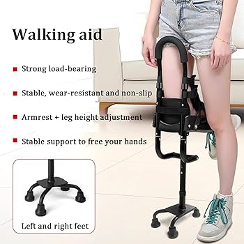 【ほぼ未使用】ハンズフリー松葉杖 歩行補助具 痛みのない膝松葉杖 ニークラッチ Amazon.co.jp: ハンズフリー松葉杖、歩行補助具 痛みのない膝