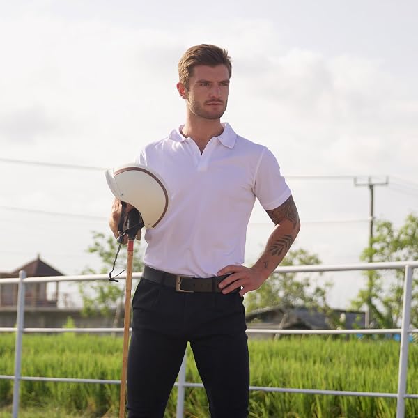 Gaiatiger Paquete de 3 Polos para Hombre, Absorbe la Humedad, Dry fit, atlético, de Manga Corta, para Golf - 2