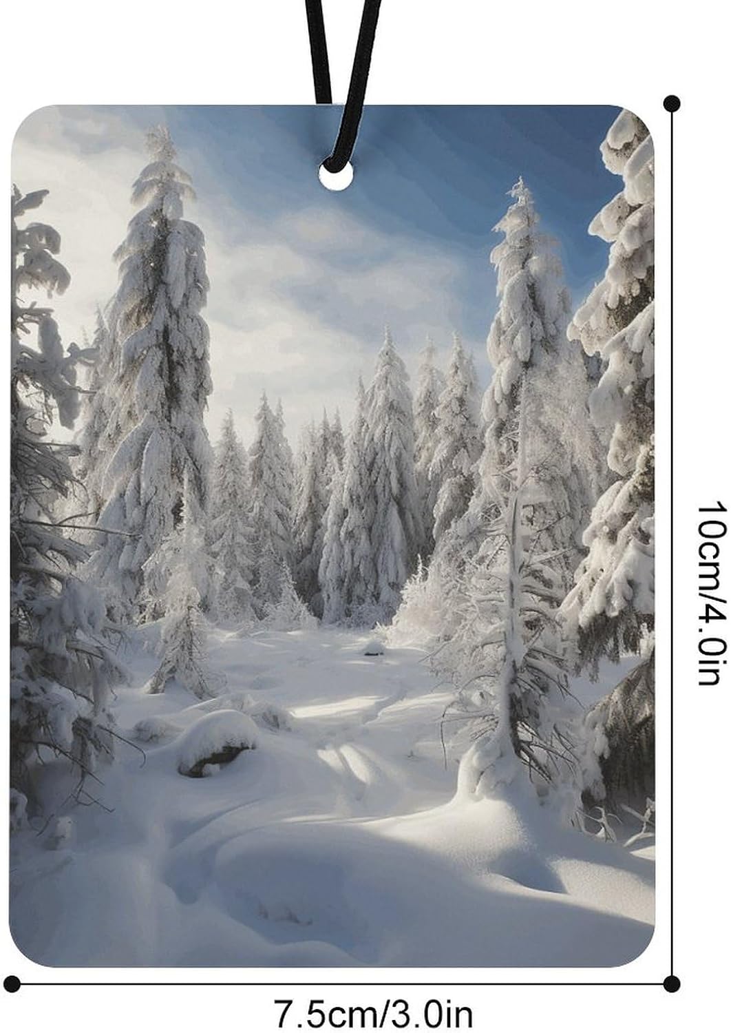 5 Pcs Car Air Fresheners Hanging Air Freshener Snow Covered Pine Trees Hanging Scented Cards Fragrance Scented Cards for Car Car Aromatherapy Tablets for Car