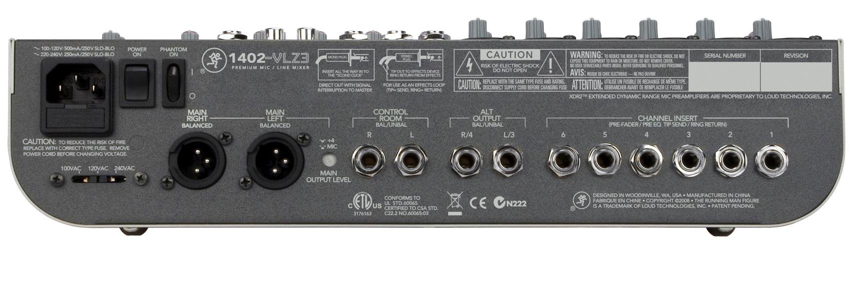 Amazon.com: Mackie 1402-VLZ3 14-Ch. Compact Recording/SR Mixer