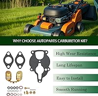 Vista 7 de Autoparts - Kit de carburador para motor Wisconsin VH4D VHD TJD, sustituye a LQ39