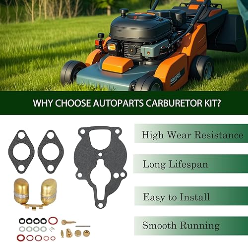 Miniatura 7 de Autoparts - Kit de carburador para motor Wisconsin VH4D VHD TJD, sustituye a LQ39