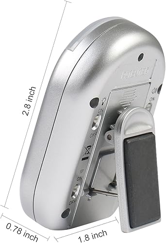 Miniatura 3 de x-wlang Temporizador de alertas 3 en 1 1013 con vibración, pitido y flash. (temporizador de cocina, temporizador médico, temporizador terapéutico),