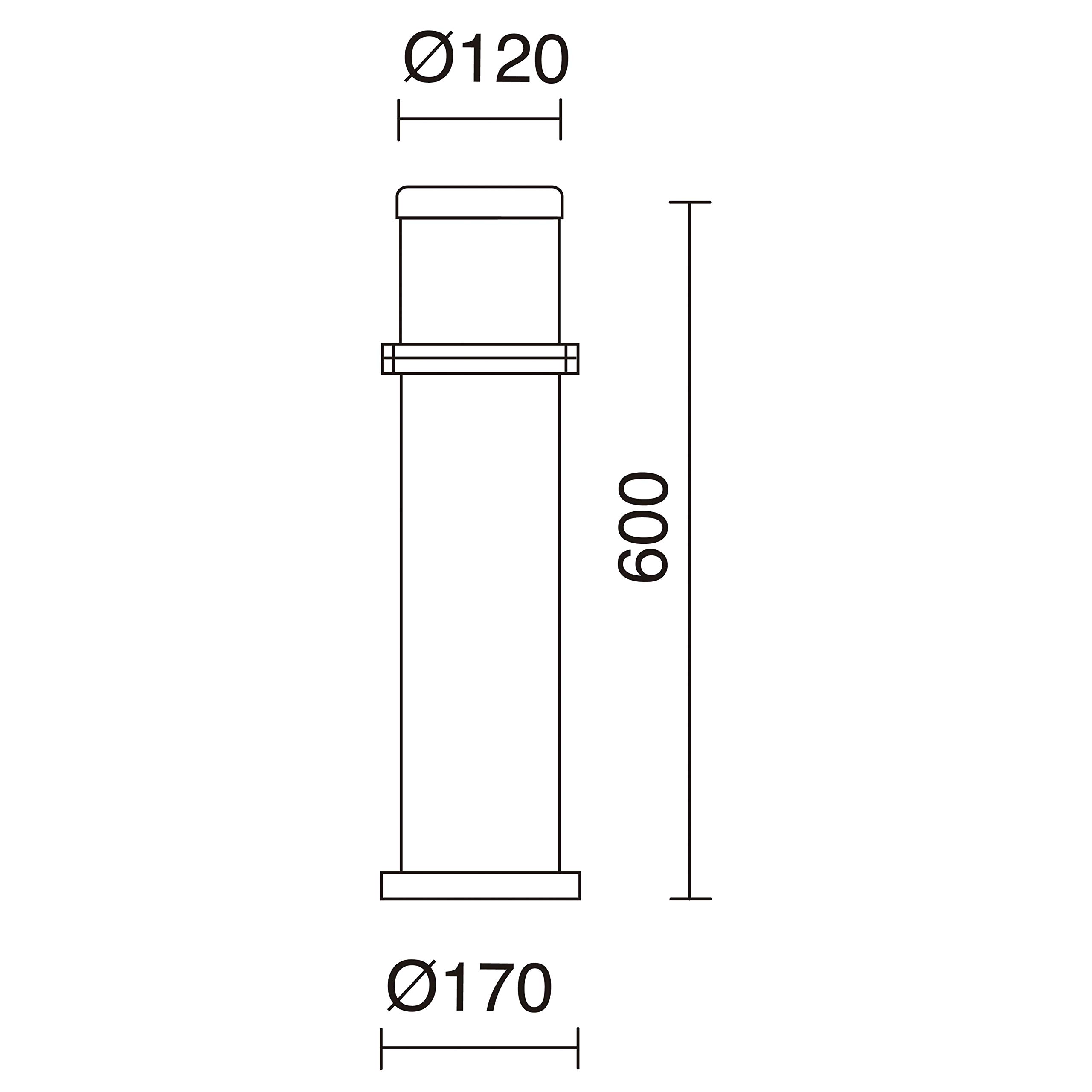 Baliza OMO Marrón cobrizo IP55 E27 23W