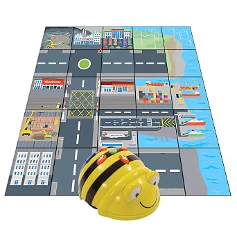 Bee-Bot See & Say Bundle with Transport and Industry Activity Mat - Audio Recording Coding Robotics for Social Studies Community Helpers Unit - PreK-K STEM Single Classroom Set