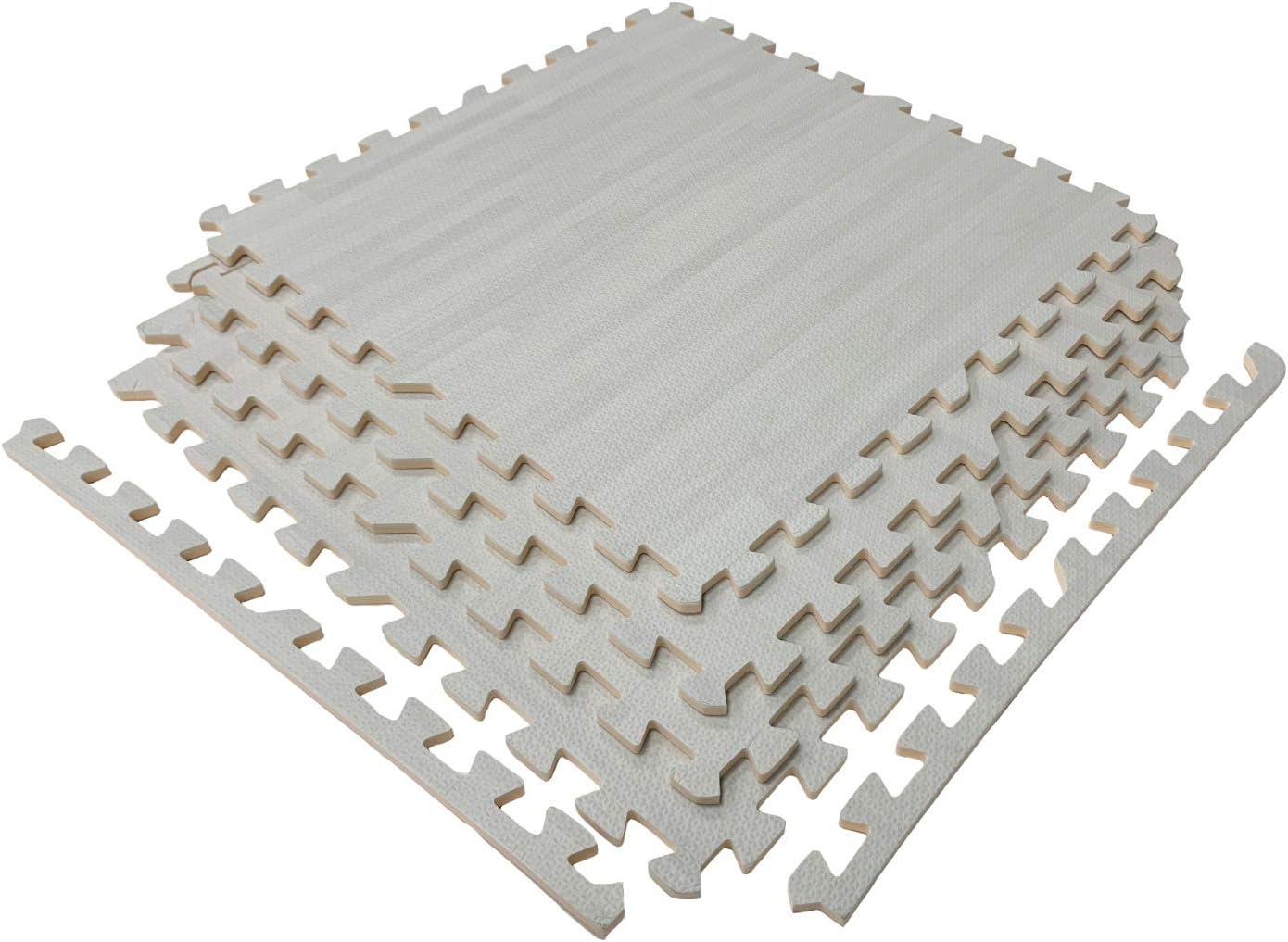 Saffri WOOD SOFT FOAM INTERLOCKING MAT NON-SLIP EVA EXERCISE GYM FITNESS GARAGE YOGA FLOOR PROTECTIVE TITES OUTDOOR INDOOR MATTING HOME MATS