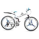 ROAD FASTARS X6 Foldable Mountain Bike – 26-Inch Gear Cycle for Adults | 21-Speed Sports Bicycle with Dual Disc Brakes & Suspension | Foldable, Lightweight Off-Road & City Riding Cycle (White-3s) gallery image