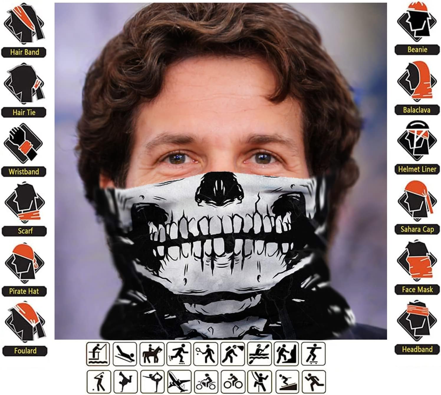 Pack Neck Gaiters Tube UV Face Mask Bandana Balaclava Shiesty Magic Scarf Headwear Headbands Wraps for Women Men