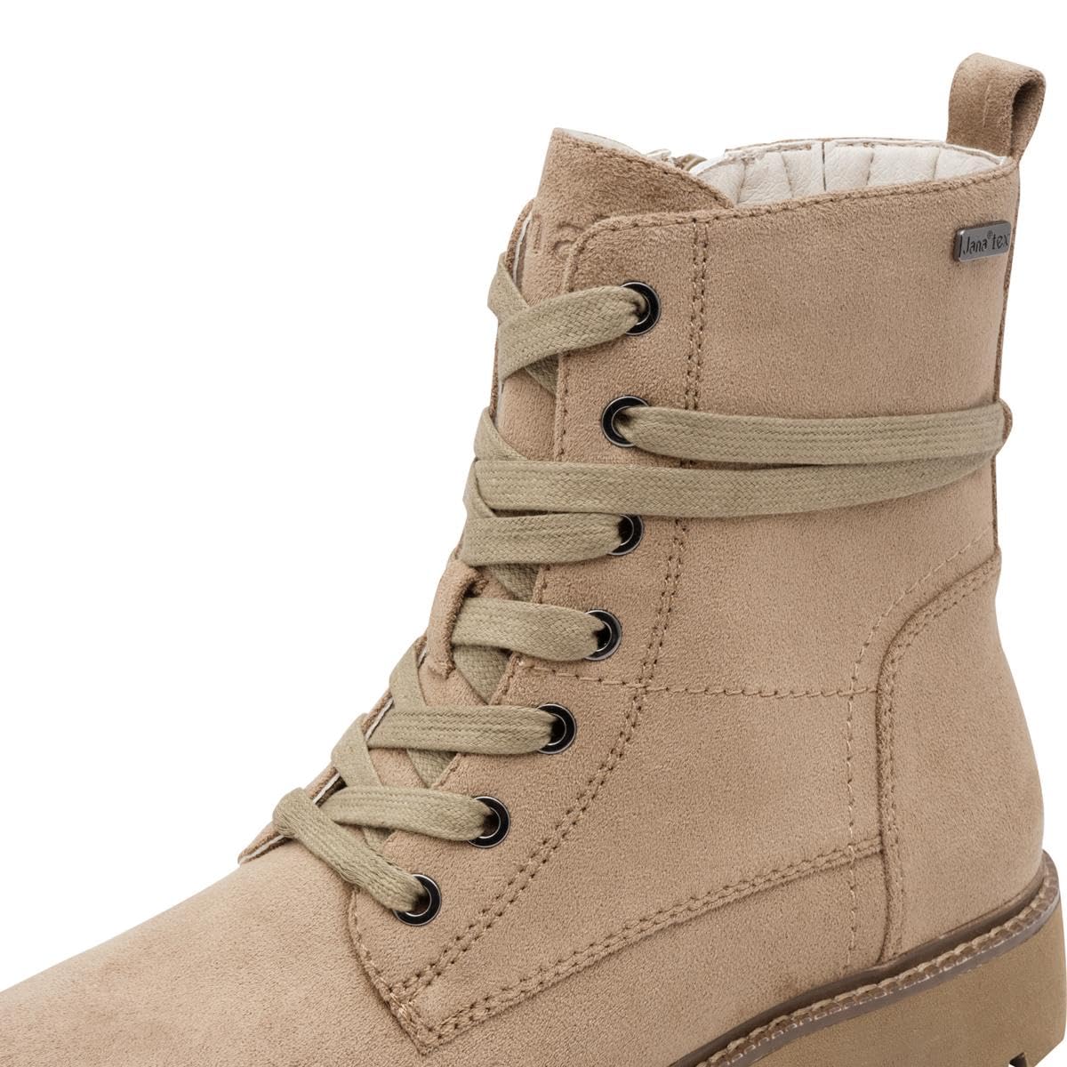 Jana Kobiety Jana Damen Lace Boot Flat VeganModa — buty
