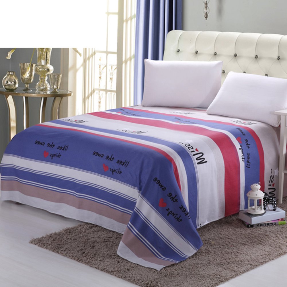 Draps en coton sergé 230x250cm contre la transpiration nocturne
